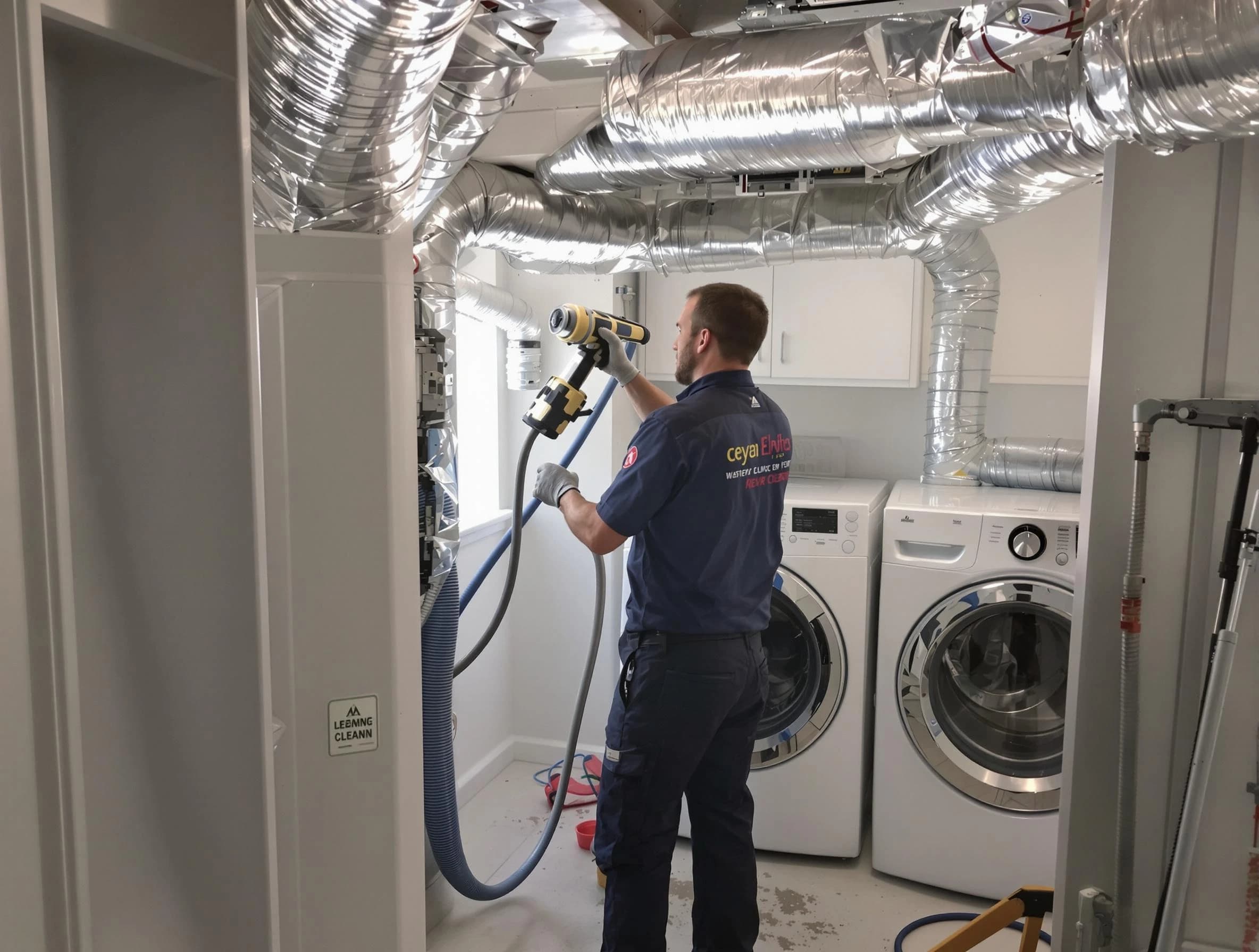 Cottondale Dryer Vent Cleaning specialist using advanced equipment for thorough duct cleaning in Cottondale