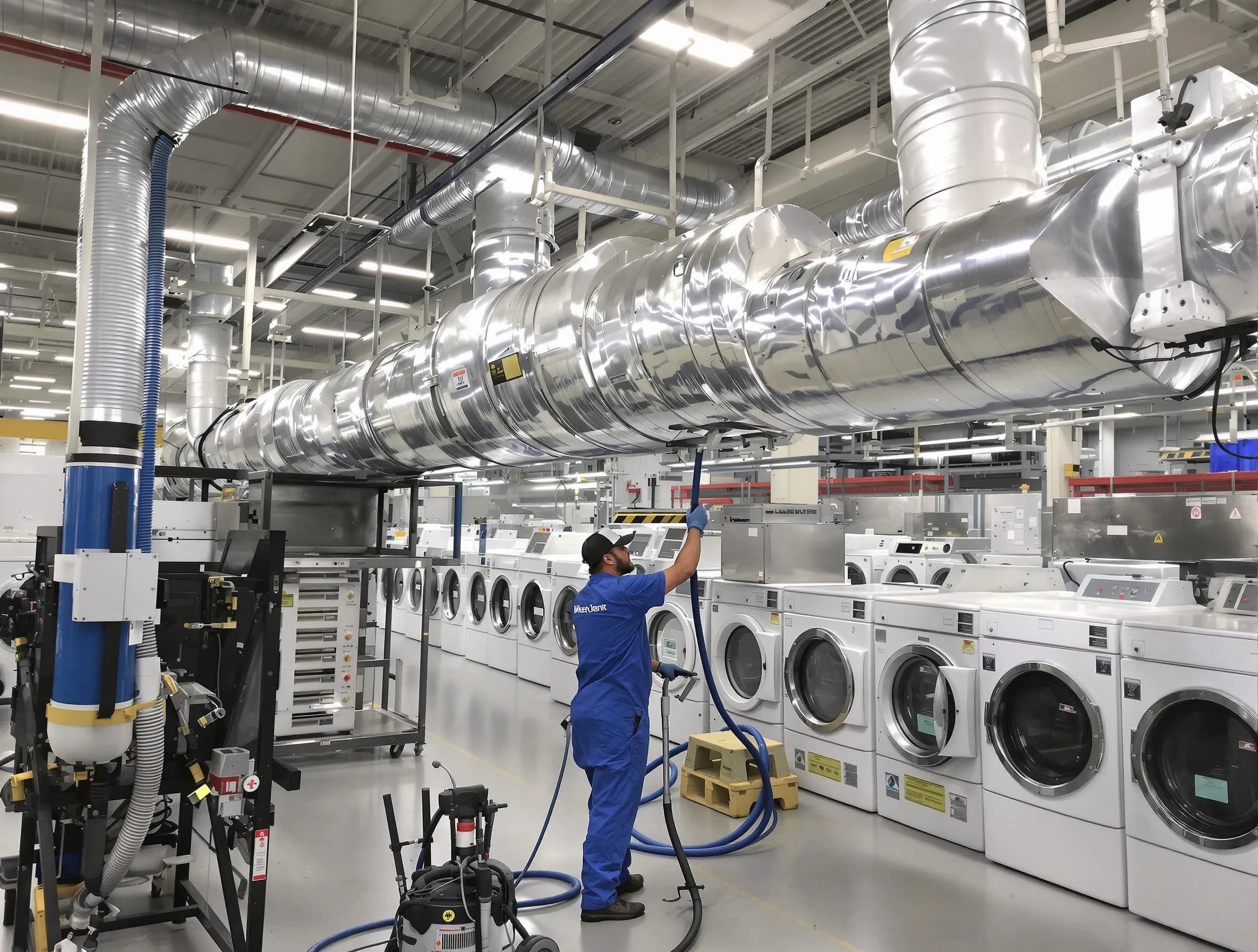 Cottondale Dryer Vent Cleaning team performing heavy-duty industrial dryer vent cleaning in Cottondale