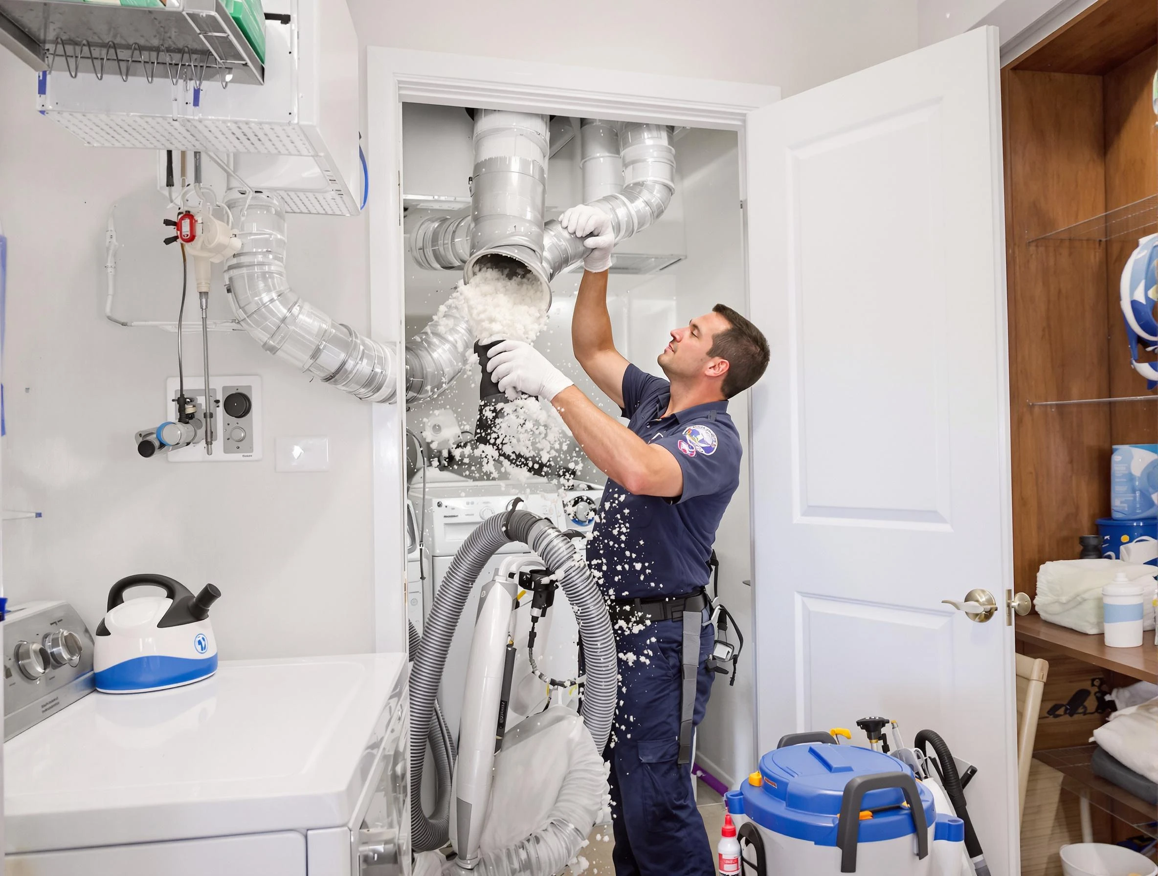 Cottondale Dryer Vent Cleaning technician delivering thorough residential dryer vent cleaning service in Cottondale